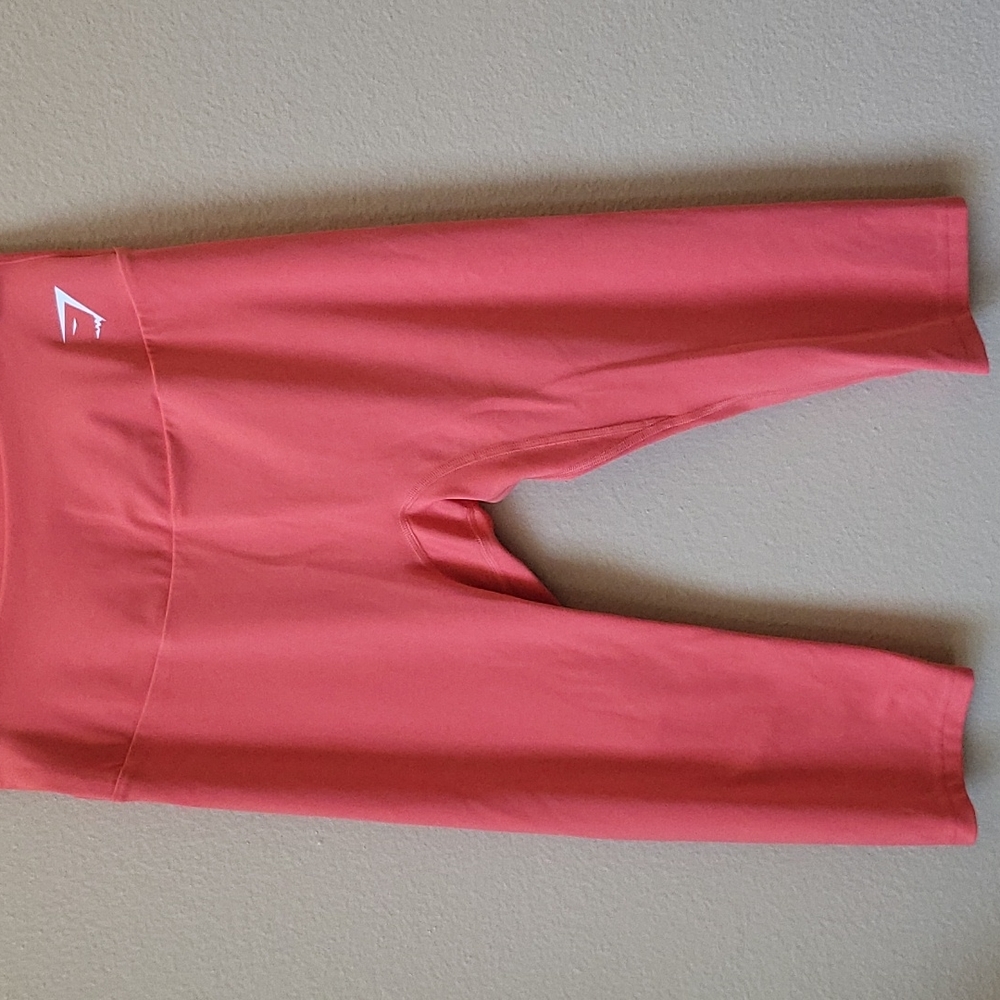 Gymshark Training Cropped Tights Orange Large
